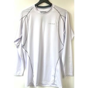 Tesla Gears White Compression Long Sleeve NWT 2X